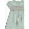 Sage Verity Silk Ceremony Girl Hand-Smocked Dress - Dresses - 3