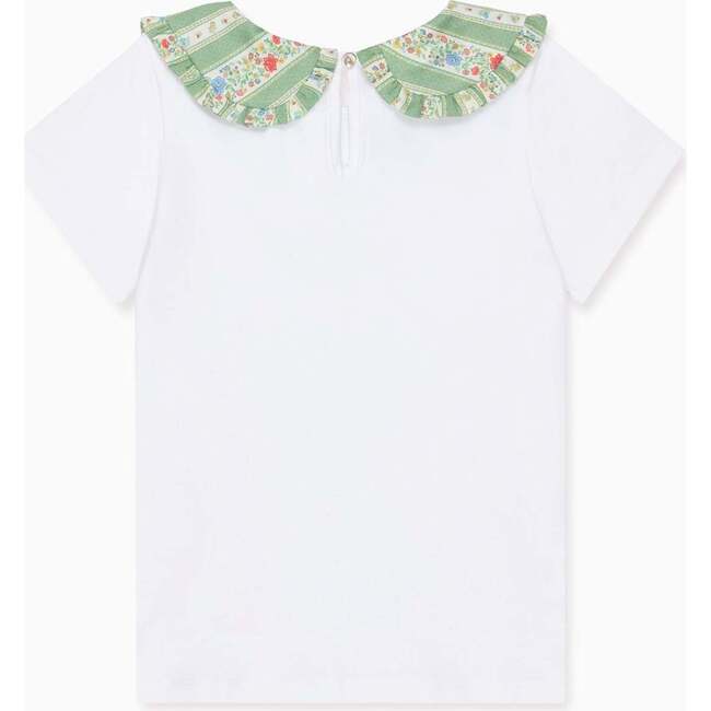 Sage Floral Stripe Rosalin Girl Top