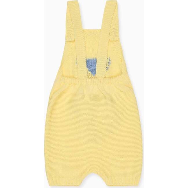 Lemon Crispa Cotton Bunny Baby Knitted Dungarees - Rompers - 4