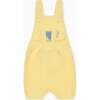 Lemon Crispa Cotton Bunny Baby Knitted Dungarees - Rompers - 4