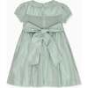 Sage Verity Silk Ceremony Girl Hand-Smocked Dress - Dresses - 4