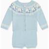Light Blue Cordero Cotton Baby Knitted Set - Mixed Apparel Set - 1 - thumbnail