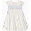 Ivory Emilie Silk Ceremony Girl Dress - Dresses - 1 - thumbnail