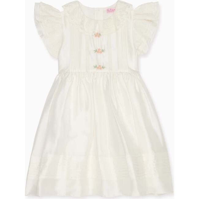 Ivory Lavinia Silk Ceremony Girl Dress