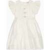 Ivory Lavinia Silk Ceremony Girl Dress - Dresses - 1 - thumbnail