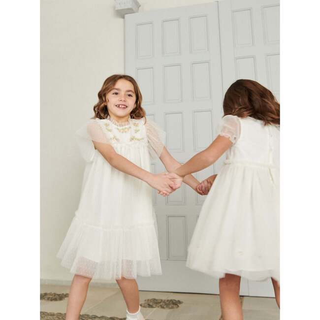 Ivory Primrose Ceremony Girl Dress - Dresses - 5