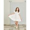 Ivory Lavinia Silk Ceremony Girl Dress - Dresses - 2 - thumbnail