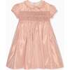 Blush Eleanor Silk Ceremony Girl Hand-Smocked Dress - Dresses - 1 - thumbnail
