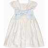 Ivory Emilie Silk Ceremony Girl Dress - Dresses - 4 - thumbnail