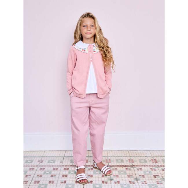 Dusty Pink Helado Cotton Girl Cardigan