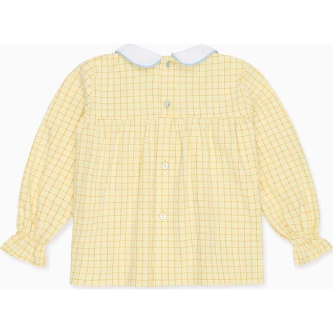 Yellow Check Sol Baby Shirt - Blouses - 4