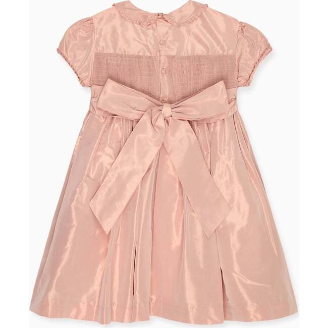 Blush Eleanor Silk Ceremony Girl Hand-Smocked Dress - Dresses - 4