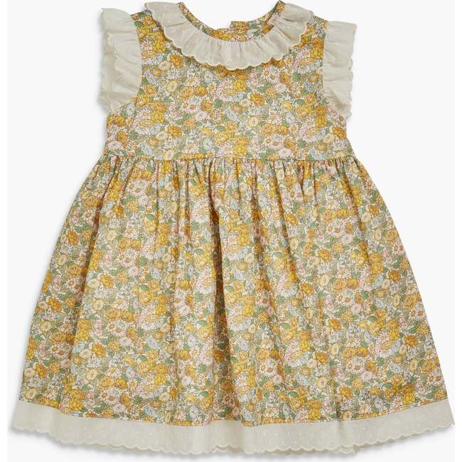 Maria Dress Yellow Green Liberty