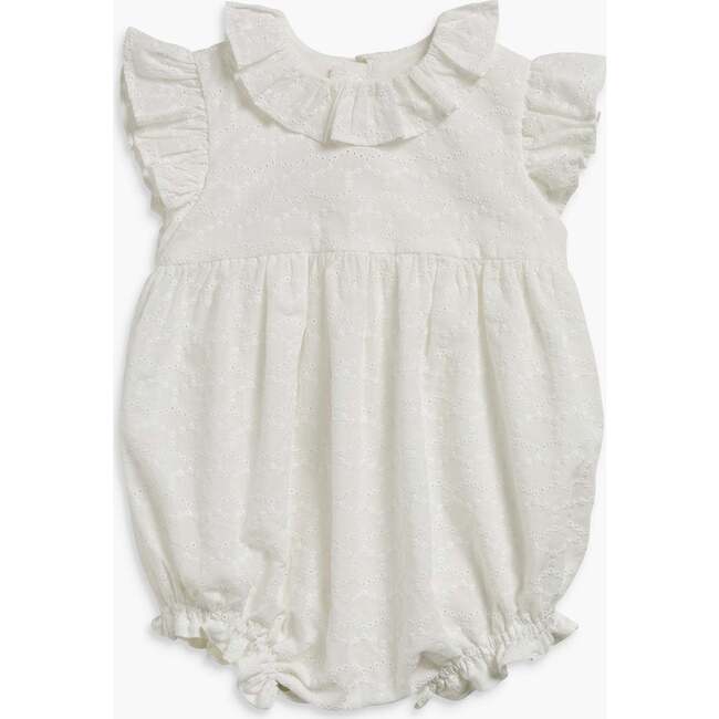 Lucette Romper Off White Embroidery