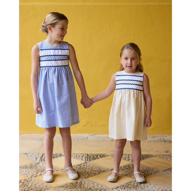 Miel Dress Yellow Stripe Seersucker - Dresses - 3