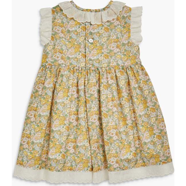 Maria Dress Yellow Green Liberty - Dresses - 4