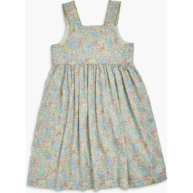 Stripy Dress Mint Blue Floral - Dresses - 4