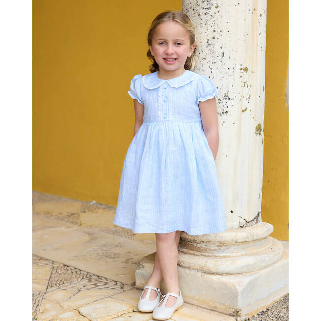Juliet Dress Sky Blue Stripe
