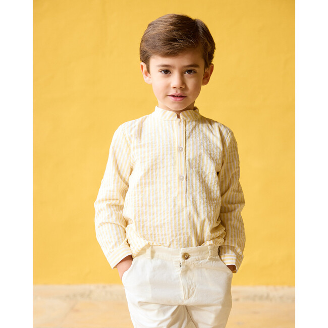 Pereprine Shirt Yellow Seersucker