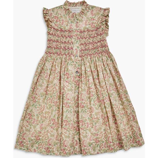 Hydrangea Dress Purple Green Liberty