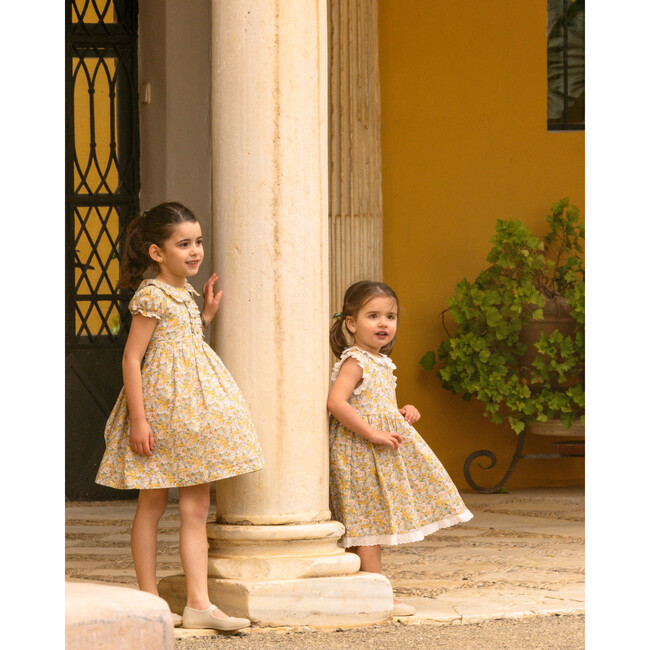 Juliet Dress Yellow Green Liberty - Dresses - 3