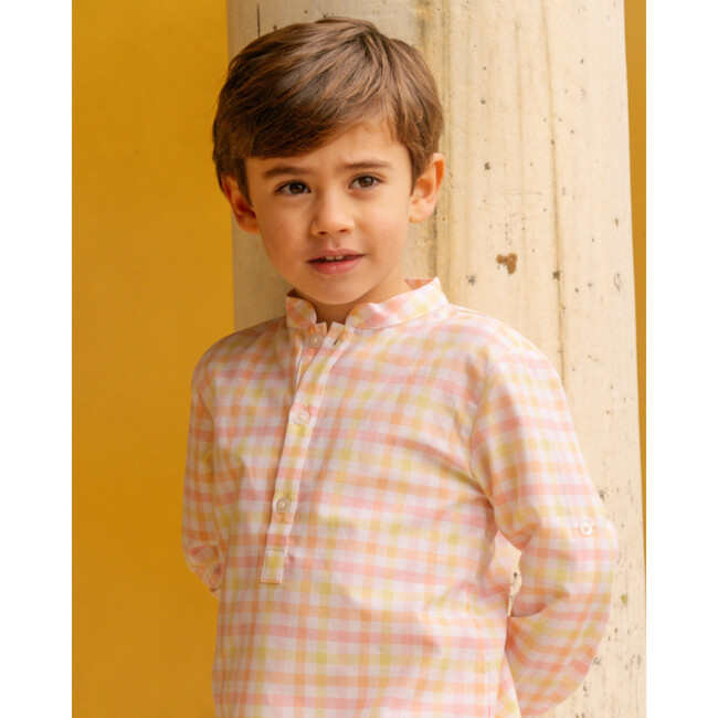 Pereprine Shirt Yellow Pink Check