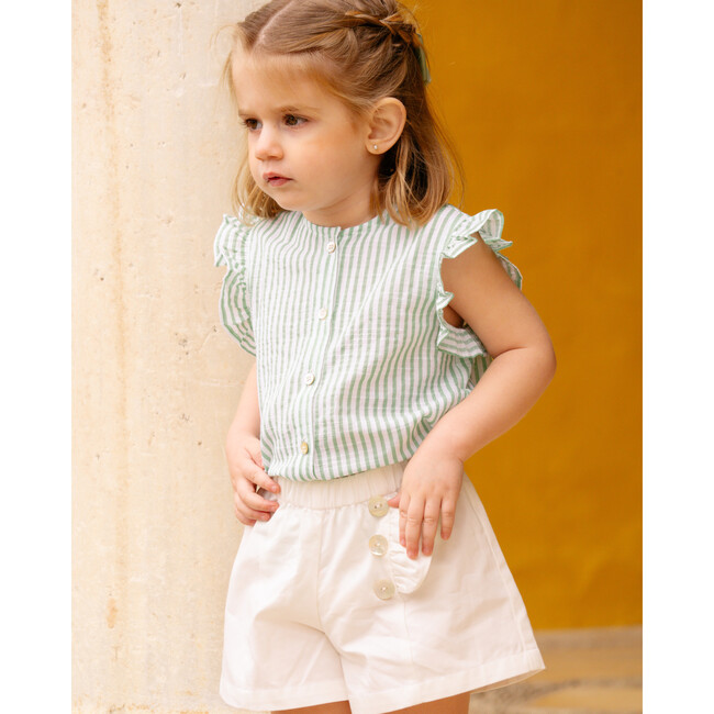 Elisa Short Off White Twill