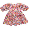 Girls Maribelle Dress - Burgundy Sketched Floral Burgundy Sketched Floral - Dresses - 1 - thumbnail