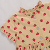 Girls Autumn Dress - Tossed Strawberries Tossed Strawberries - Dresses - 2