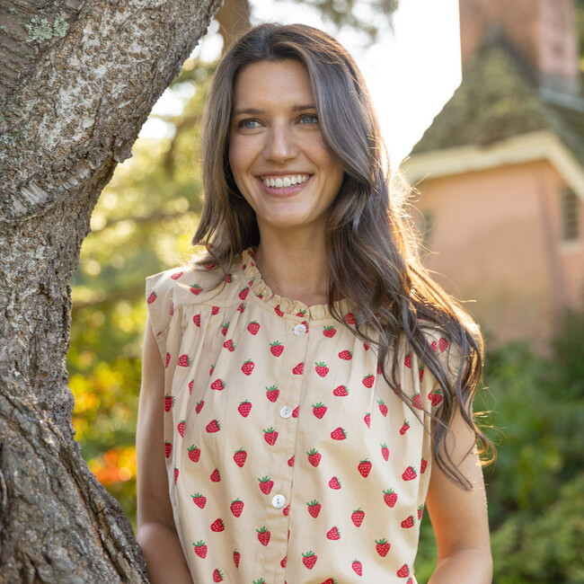 Womens Misha Top - Tossed Strawberries Tossed Strawberries