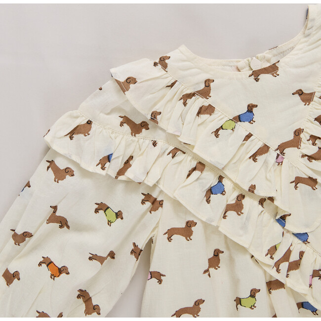 Girls Everly Dress - Dachshunds In Sweaters Dachshunds in Sweaters