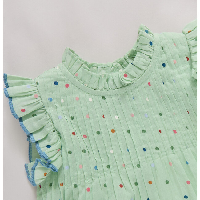 Baby Girls Jaipur Bubble- Pastel Green Polka Dot Pastel Green Polka Dot