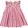 Girls Kaylee Dress - Burgundy Madras Plaid Burgundy Madras Plaid - Dresses - 1 - thumbnail