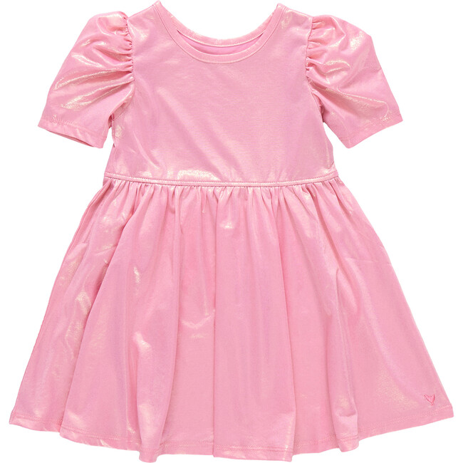 Girls Lame Laurie Dress - Light Pink Light Pink Lame