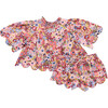 Baby Girls Scallop Misha 2-Piece Set - Burgundy Sketched Floral Burgundy Sketched Floral - Mixed Apparel Set - 1 - thumbnail