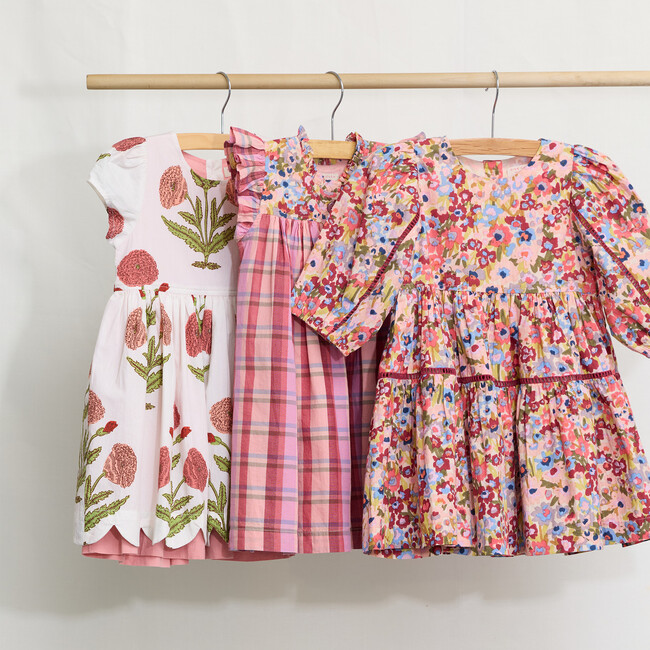 Girls Maribelle Dress - Burgundy Sketched Floral Burgundy Sketched Floral - Dresses - 4