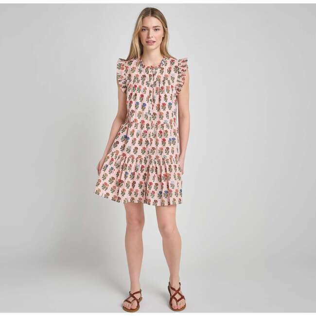 Womens Kalani Dress - Multi Flower Drop Multi Flower Drop