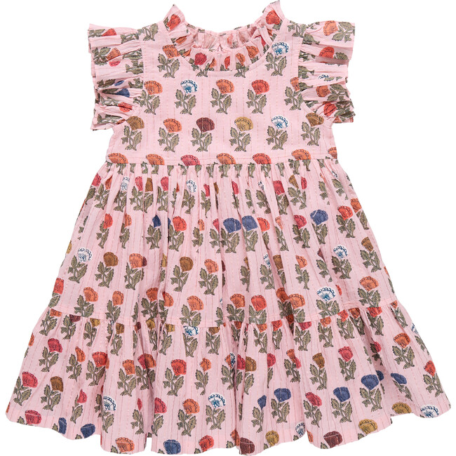 Girls Jennifer Dress - Multi Flower Drop Multi Flower Drop