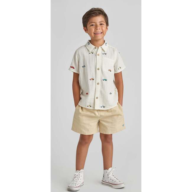 Multi Boys Jack Shirt - Vintage Car Embroidery Vintage Car Embroidery - Shirts - 3