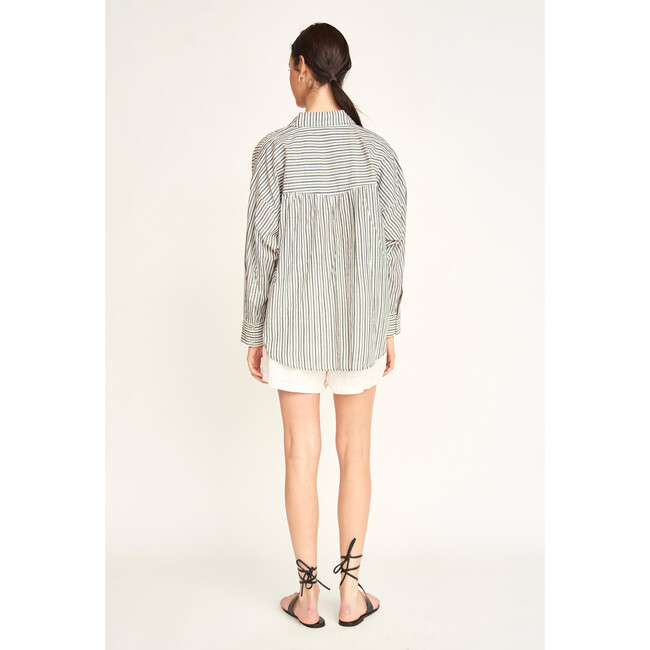 Kyoto Shirt, Dune Stripe - Blouses - 4