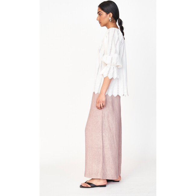 Seville Top, White Vine Eyelet - Blouses - 5