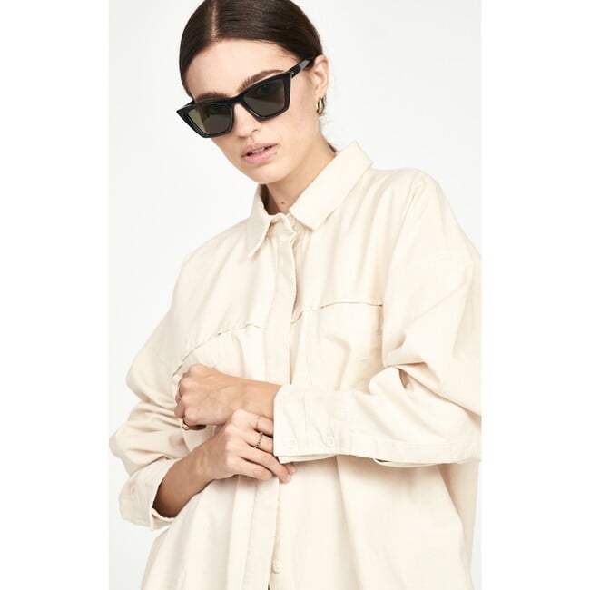Huron Work Shirt, Bone - Blouses - 6