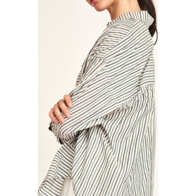 Kyoto Shirt, Dune Stripe - Blouses - 6