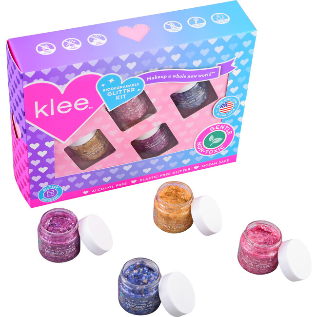 Mermaid Paradise Biodegradable Glitter 4-Piece Kit