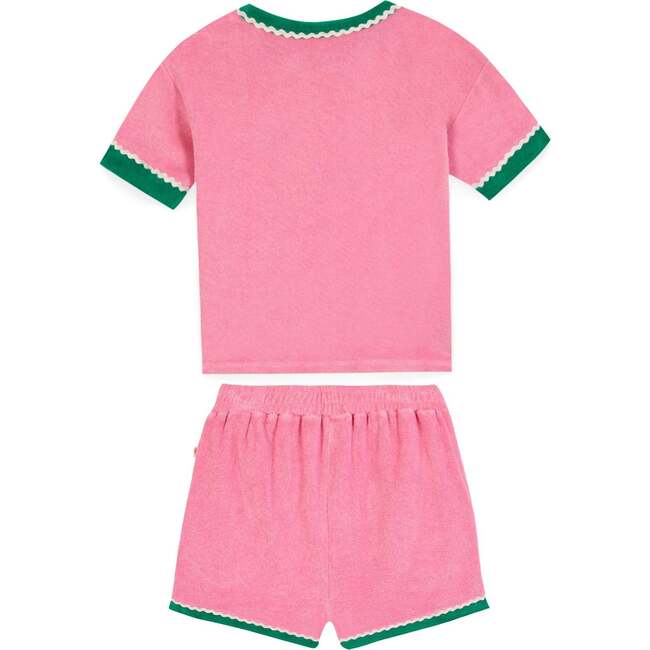 BONTON Livia Terry Shorts Set, Rose Fiesta