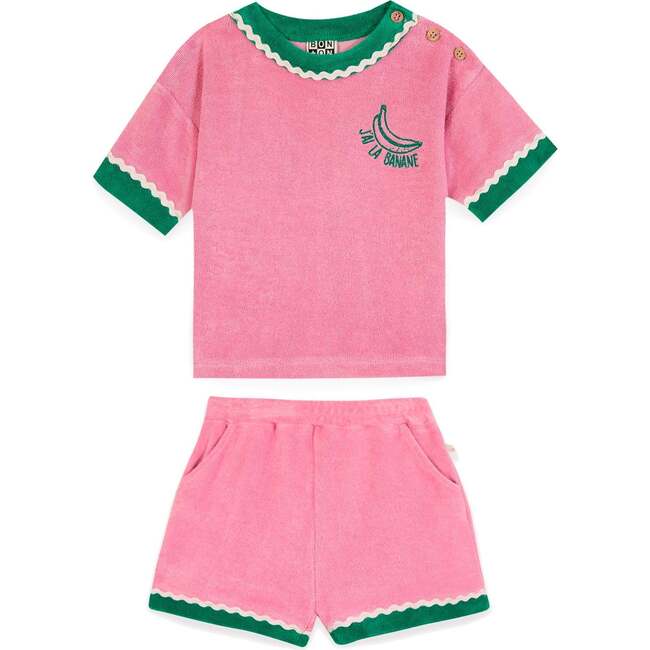 BONTON Livia Terry Baby Set, Rose Fiesta