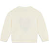 BONTON Misty Tulip Heart Sweater, Ecru - Sweaters - 2
