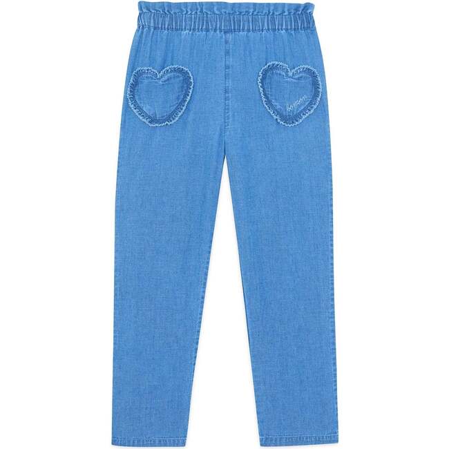 BONTON Duck Heart Pocket Pants, Chambray