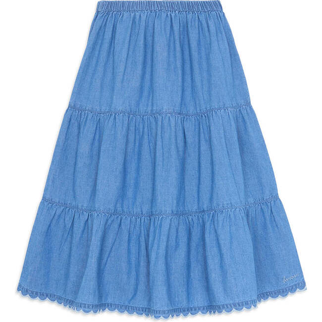 BONTON Celine Chambray Maxi Skirt, Chambray