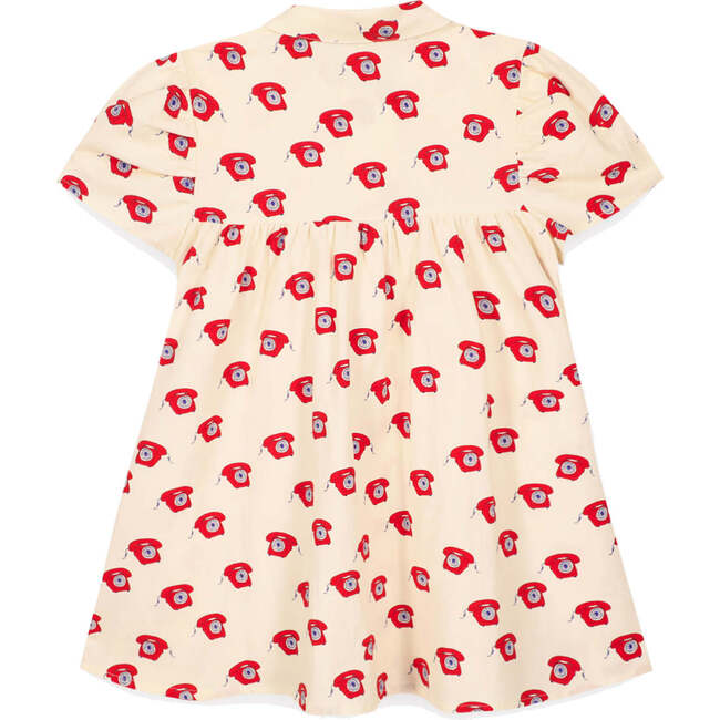 BONTON Lulu Retro Phone Dress, Red